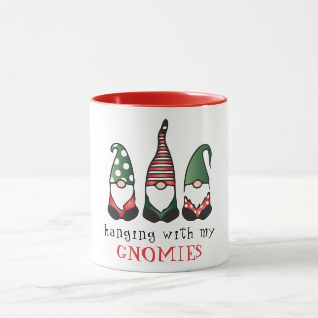 Mug Je Passe Avec Mes Gnomies Drôle Noël En Disant (Centre)