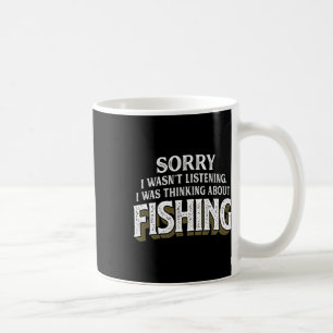 Mug Je Pensais À La Pêche - Drôle Cadeau De Pêche