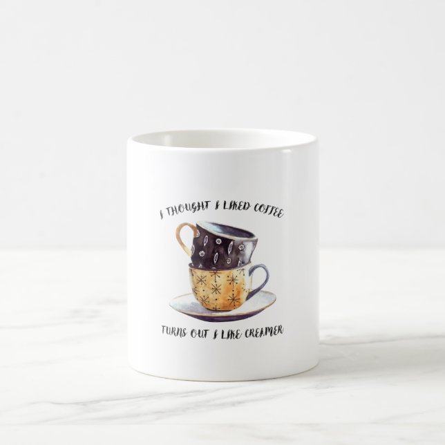 Mug Je Pensais Que J'Aimais Le Café Il S'Avère Que J'A (Centre)
