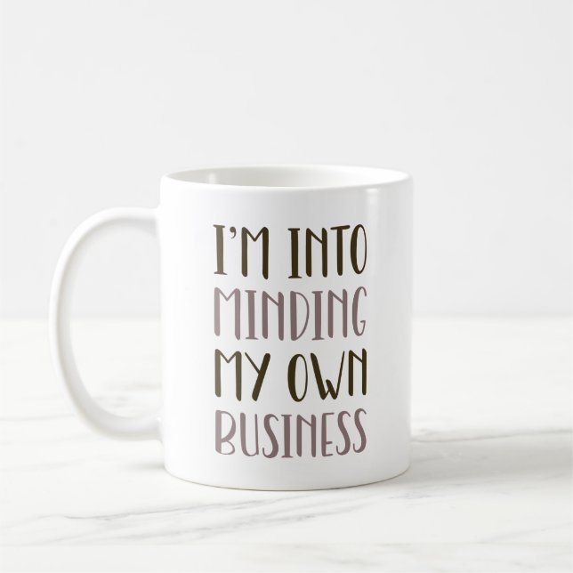 Mug Je pense à ma propre entreprise (Gauche)