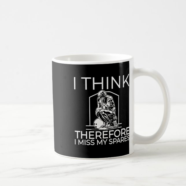 Mug Je Pense Donc Que Je Manque Mes Pieds (Droite)