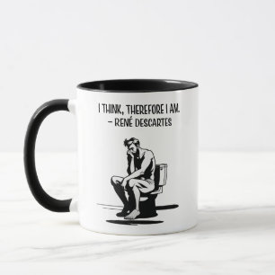 Mug Je Pense Que C'Est Là Que Je Suis