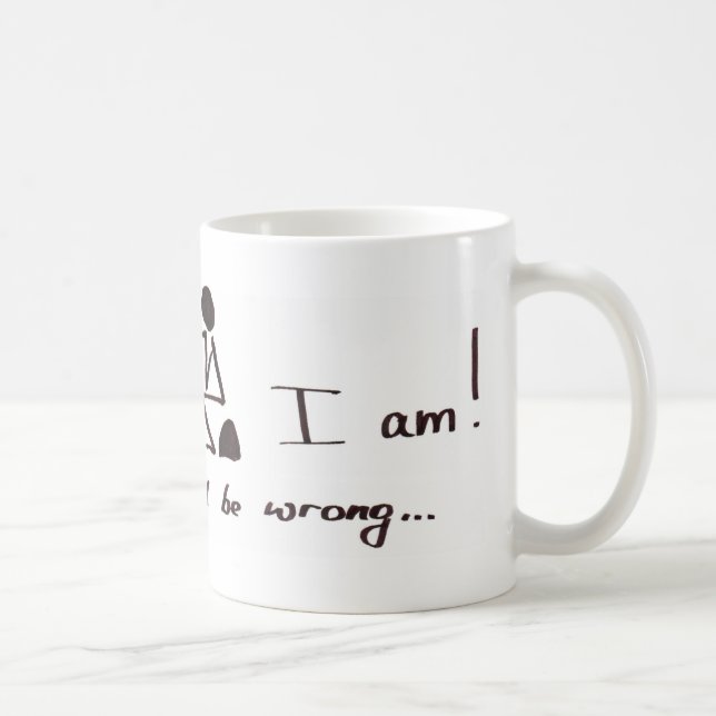 Mug Je pense que donc je suis - ou est-ce que je suis (Droite)