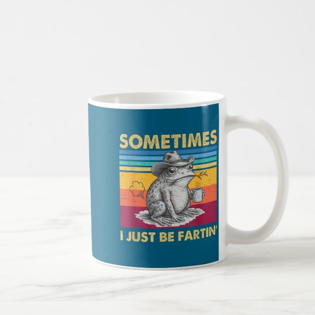 Mug Je Pète Parfois Grenouille Juste Humour Débridé (Droite)