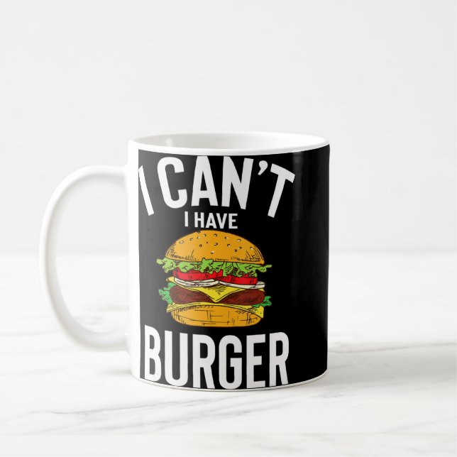 Mug Je Peux Avoir Un Burger Mignonne Burger Drôle Blag (Gauche)