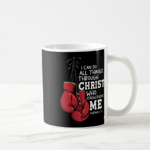Mug Je peux faire des choses Christian Boxing Citation
