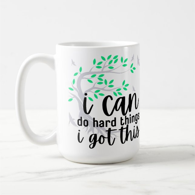 Mug Je peux faire des choses difficiles (arbre de vie  (Gauche)