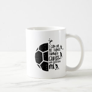 Mug Je peux faire des choses par le Christ Football Fo