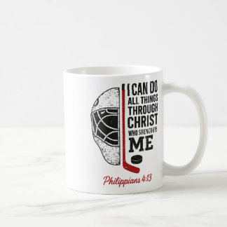 Mug Je peux faire toute chose par Christ Hockey chréti