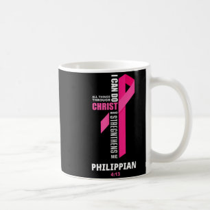 Mug Je peux faire toutes choses par le Christ Ruban Ro