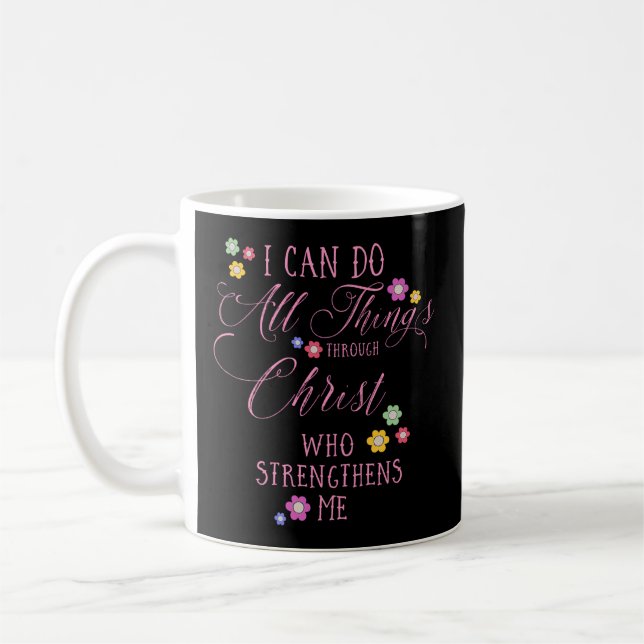 Mug Je peux faire toutes choses Philippiens 413 Christ (Gauche)