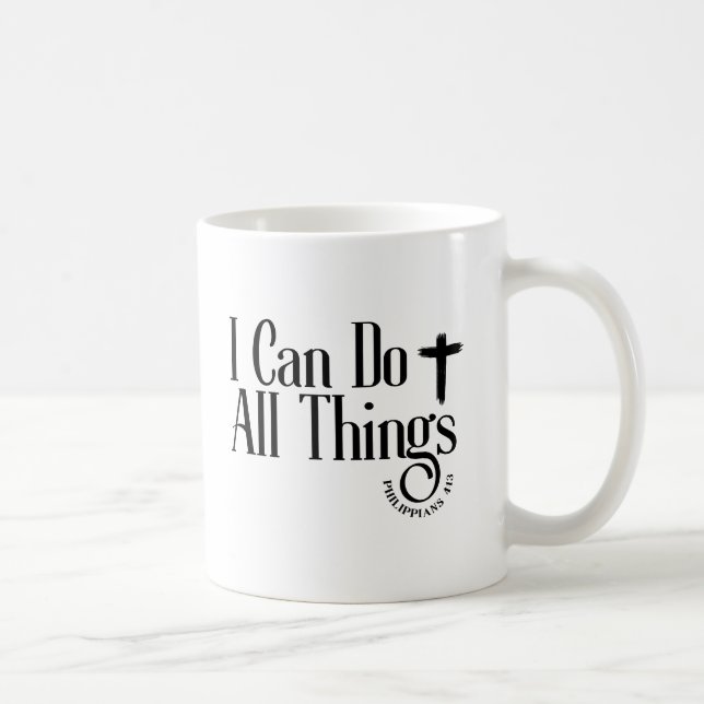 Mug Je peux faire toutes choses Philippiens 4:13 (Droite)