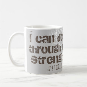 Mug Je Peux Faire Toutes Les Choses Christian Men Écri