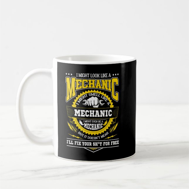 Mug Je peux ressembler à un mécanicien (Gauche)