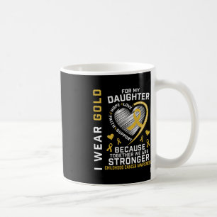 Mug Je Porte De L'Or Pour Ma Fille Enfance Cancer Pare