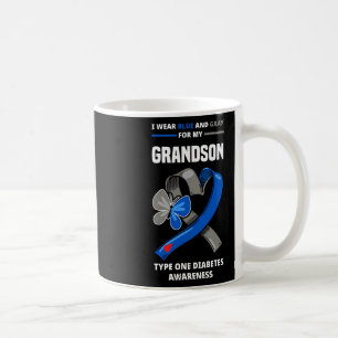 Mug Je Porte Du Bleu Et Du Gris Pour Mon Petit-Fils Ty