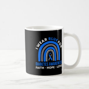Mug Je Porte Du Bleu Pour La Sensibilisation Au Diabèt