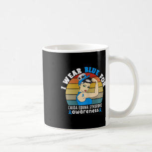 Mug Je porte du bleu pour la sensibilisation au syndro