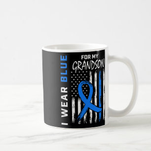 Mug Je Porte Du Bleu Pour Le Drapeau De Sensibilisatio