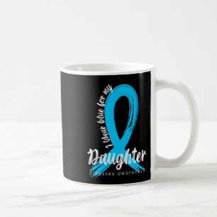 Mug Je Porte Du Bleu Pour Ma Fille Diabète Sensibilisa