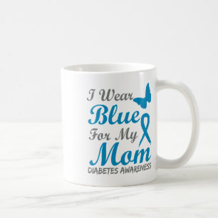 Mug Je Porte Du Bleu Pour Ma Mère Le Ruban Sensibilisa