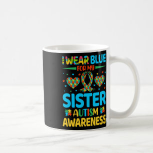 Mug Je Porte Du Bleu Pour Ma Soeur Sensibilisation sur
