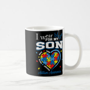 Mug Je porte du bleu pour mon fils Sensibilisation à l