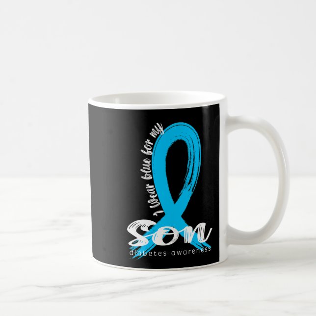 Mug Je Porte Du Bleu Pour Mon Fils Sensibilisation Dia (Droite)