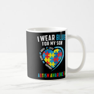 Mug Je Porte Du Bleu Pour Mon Fils Sensibilisation sur