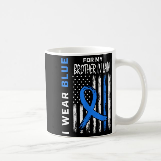 Mug Je Porte Du Bleu Pour Mon Frère En Droit Diabète (Droite)