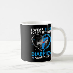 Mug Je Porte Du Bleu Pour Mon Frère Hope Aimer Le Diab