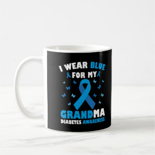 Mug Je Porte Du Bleu Pour Mon Grand-Mère Sensibilisati