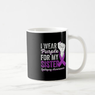 Mug Je Porte Du Purple Pour Ma Soeur Ribbon Epilepsy A