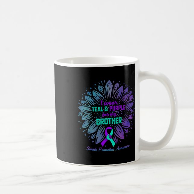 Mug Je Porte Du Purple Turquoise Pour La Prévention Du (Droite)
