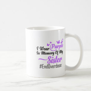 Mug Je porte du violet en mémoire de la sensibilisatio