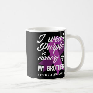 Mug Je Porte Du Violet En Mémoire Pour Mon Frère Surdo
