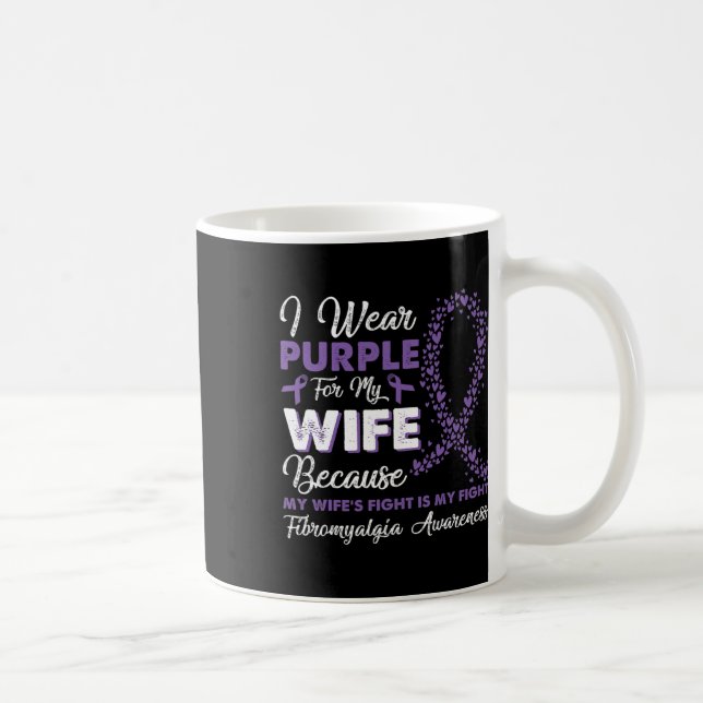Mug Je Porte Du Violet Pour Ma Femme Sensibilisation À (Droite)