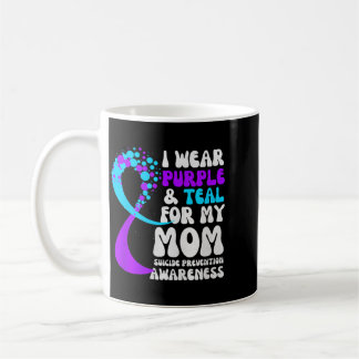Mug Je porte du violet sarcelle pour la sensibilisatio