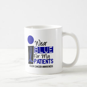Mug Je porte le bleu pour mon habillement de CANCER DU