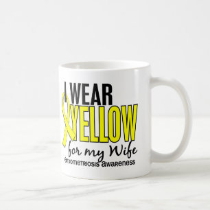 Mug Je porte le jaune pour ma endométriose de l'épou