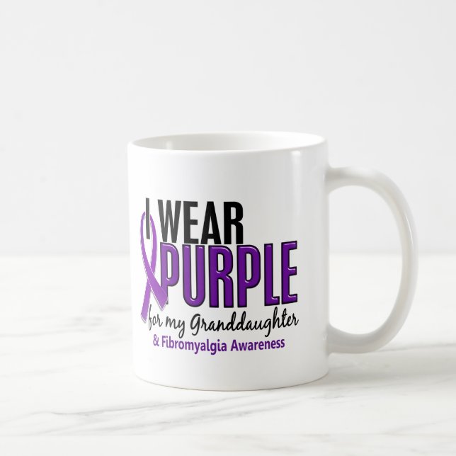 Mug Je porte le pourpre pour ma fibromyalgie de la (Droite)