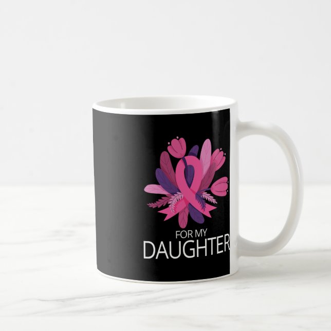 Mug Je Porte Le Rose Pour Ma Fille Pink Ribbon (Droite)