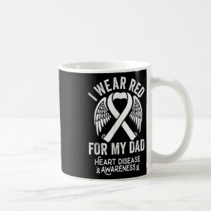 Mug Je Porte Le Rouge Pour Mon Père Maladie Cardiaque 