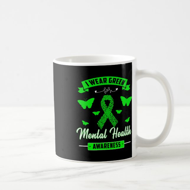 Mug Je Porte Le Vert Pour La Sensibilisation À La Sant (Droite)
