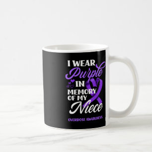Mug Je Porte Le Violet En Mémoire De Ma Nièce Surdose