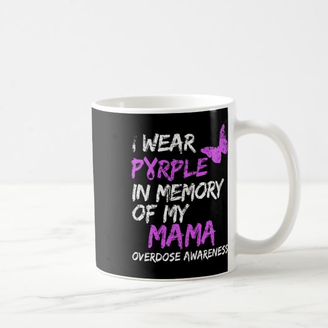 Mug Je Porte Le Violet En Mémoire De Mon Adjudicateur  (Droite)