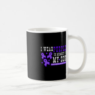 Mug Je Porte Le Violet En Mémoire De Mon Fils - Surdos