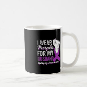 Mug Je Porte Le Violet Pour Mon Mari Ribbon Epilepsie