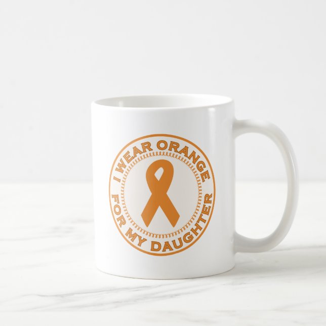 Mug Je porte l'orange pour ma fille (Droite)