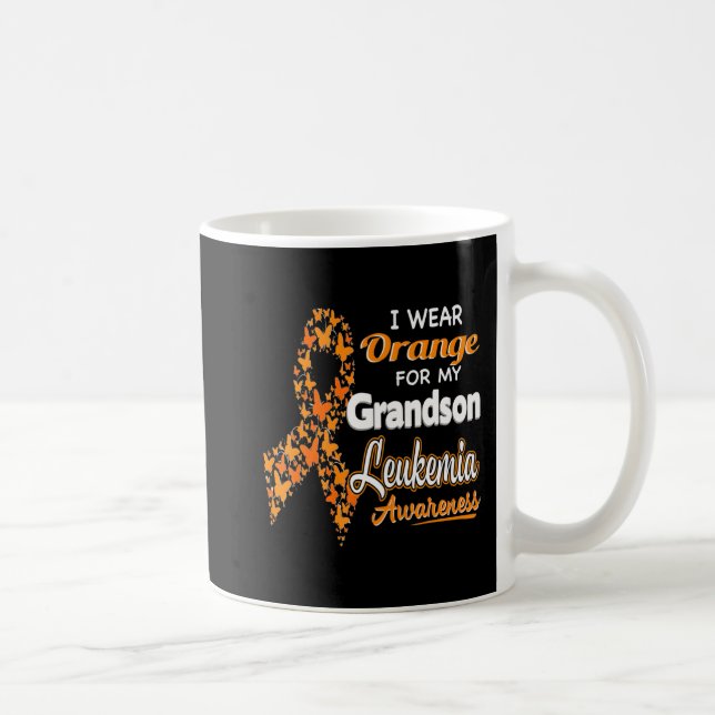 Mug Je porte l'orange pour mon petit-fils Leucémie (Droite)